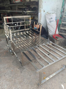 GIƯỜNG INOX RÚT GỌN